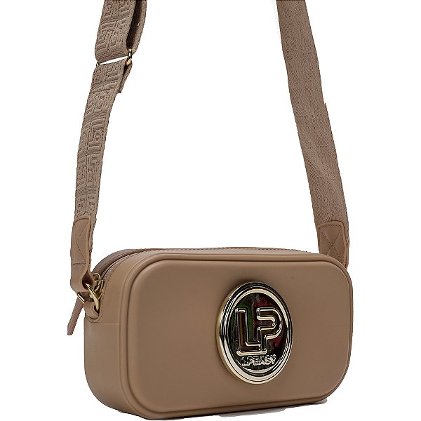 Bolsa Crossbody Easy Lança Perfume Logo AI23 Bege Feminino