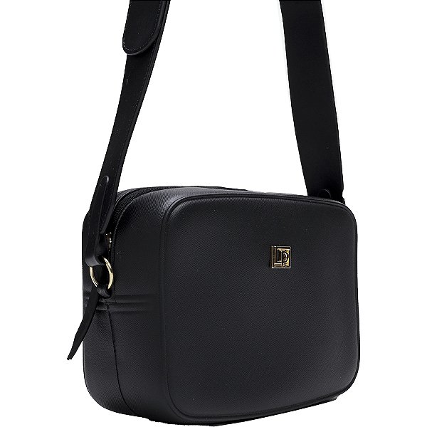 Bolsa Crossbody Lança Perfume Metal AI23 Preto Feminino