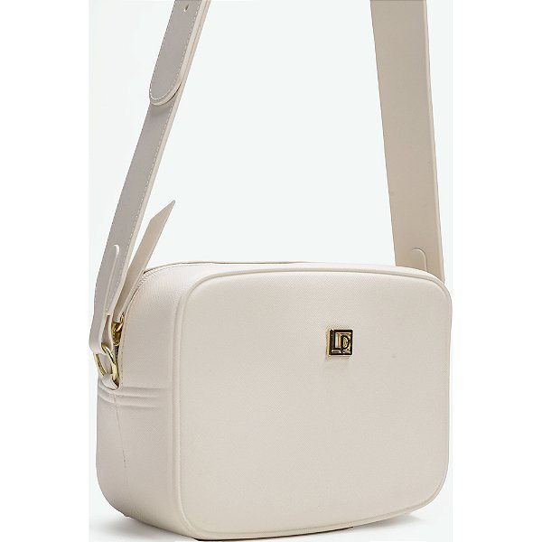 Bolsa Crossbody Lança Perfume Metal AI23 Off White Feminino