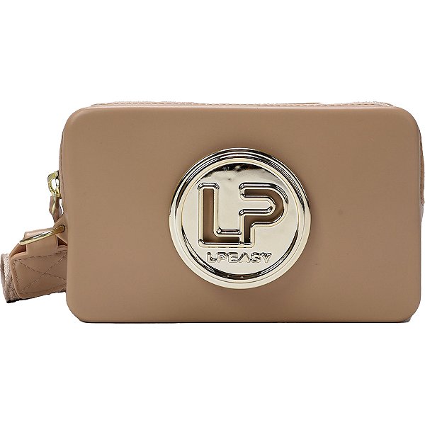 Bolsa Clutch Easy Lança Perfume Logo AI23 Bege Feminino