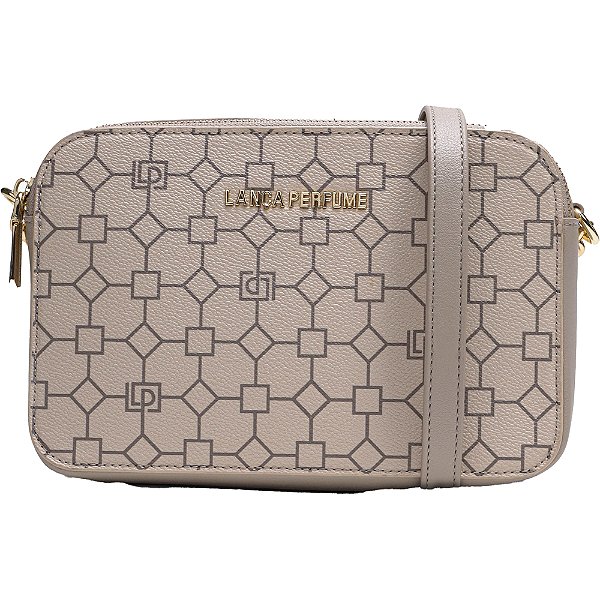 Bolsa Camera Bag Lança Perfume Monograma AI23 Bege Feminino