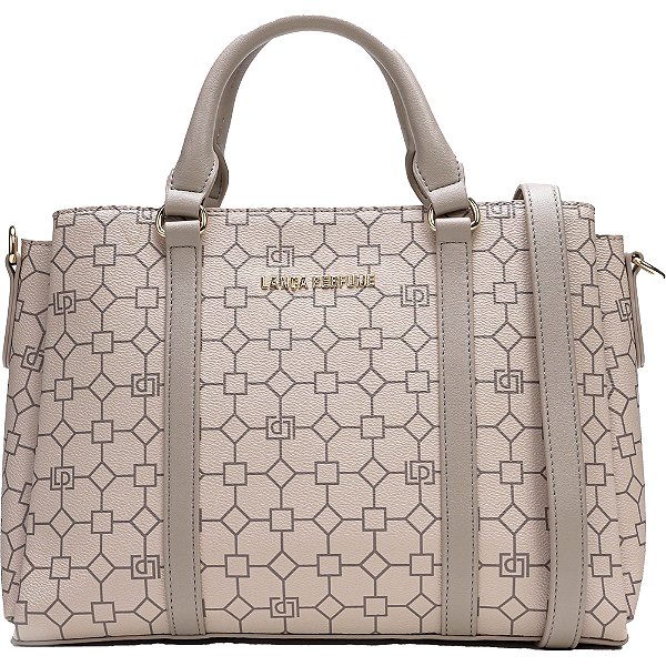 Bolsa Tote Lança Perfume Monograma AI23 Bege Feminino