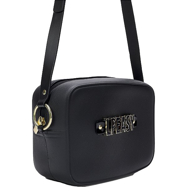 Bolsa Shoulder Easy Lança Perfume Resina AI23 Preto Feminino