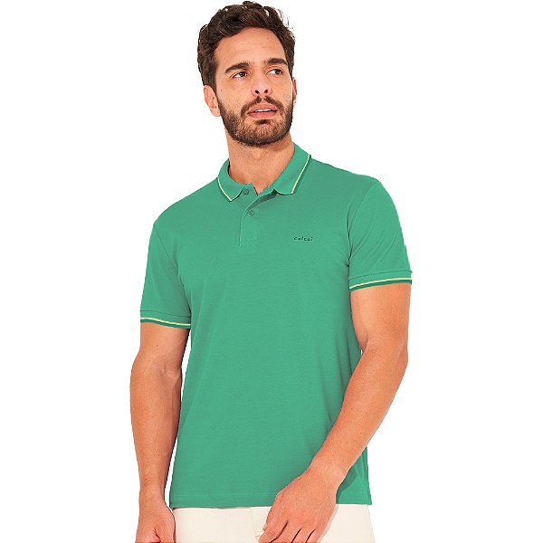 Camisa Polo Colcci Lines IN23 Verde Masculino