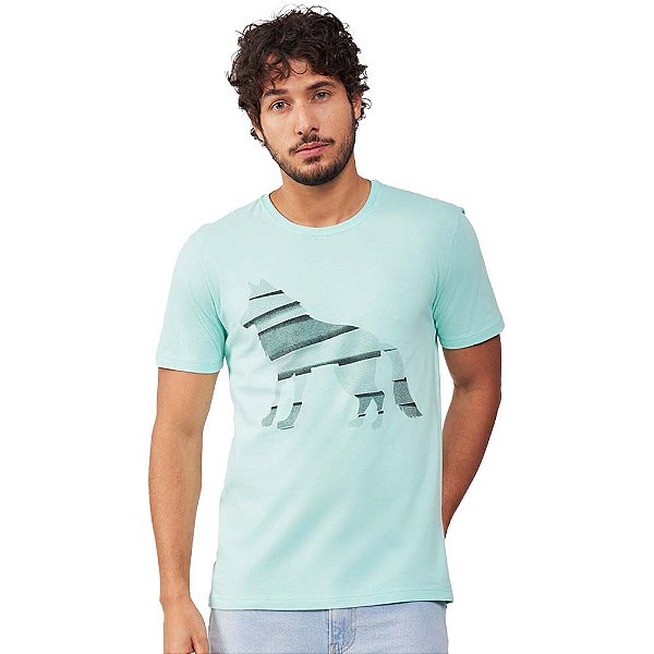 Camiseta Acostamento Waves IN23 Verde Caribe Masculino