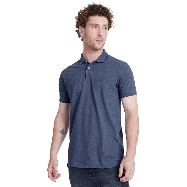 Camisa Polo Aramis Piquet Frisos IN23 Azul Masculino