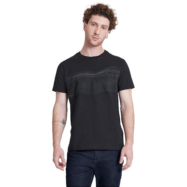 Camiseta Aramis Waves IN23 Preto Masculino