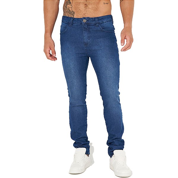 Calça Jeans Colcci Felipe Skinny Blot IN23 Azul Masculino