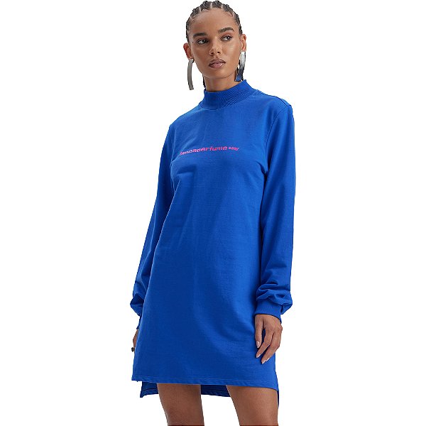 Vestido Easy Lança Perfume Basic AI23 Azul Feminino