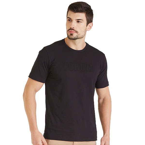 Camiseta Forum Basic Logo IN23 Preto Masculino