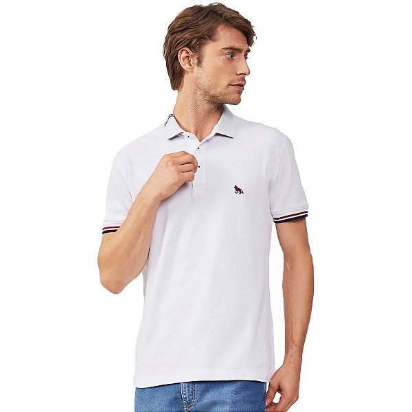 Camisa Polo Acostamento Detailed IN23 Branco Masculino