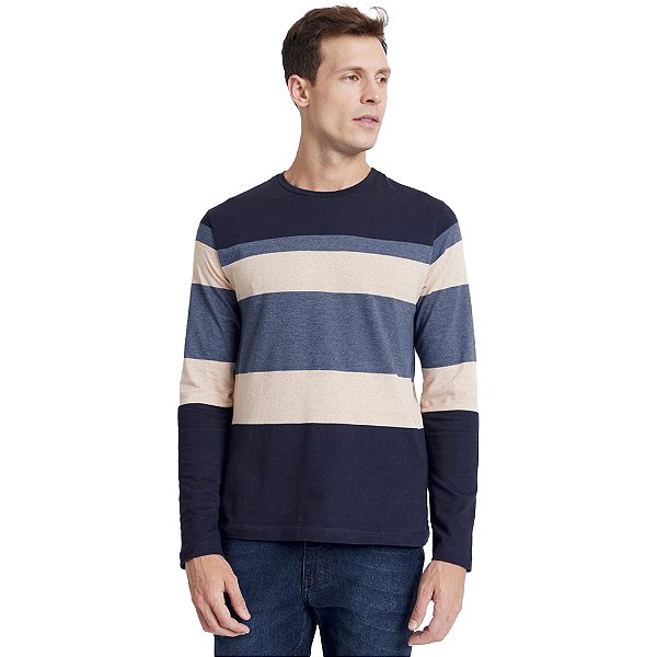 Camiseta Aramis Fio Tinto Marinho IN23 Masculino
