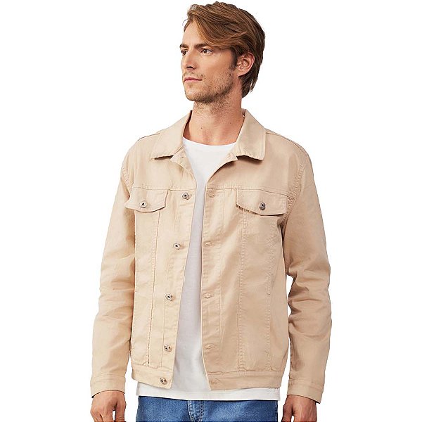 Jaqueta Acostamento Casual IN23 Bege Masculino