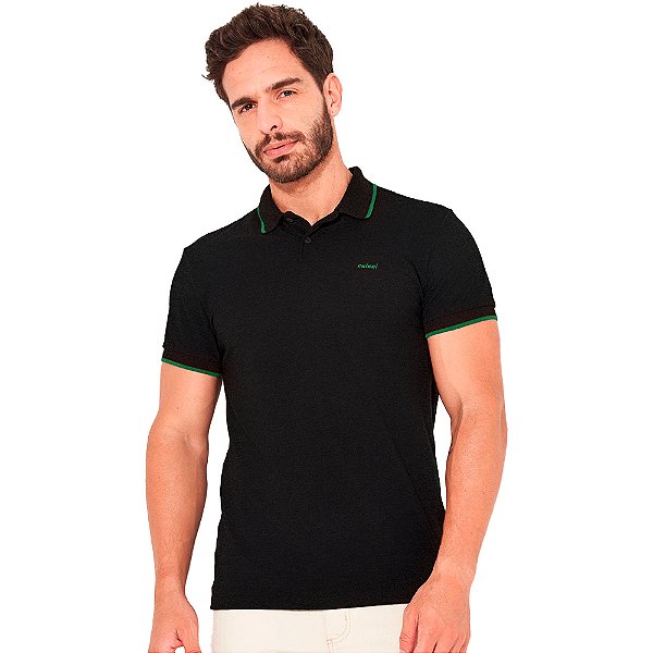 Camisa Polo Colcci Line IN23 Preto Masculino