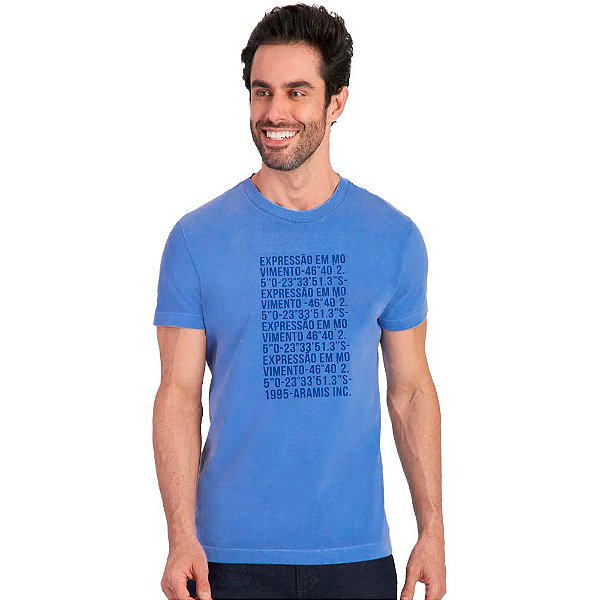 Camiseta Aramis Repeat IN23 Azul Masculino