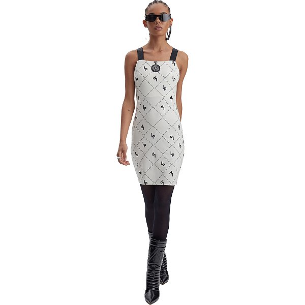 Vestido Easy Lança Perfume Estampado AI23 Off White Feminino