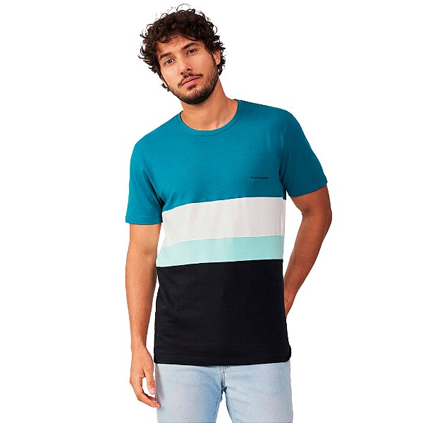 Camiseta Acostamento Multicolor IN23 Verde Masculino