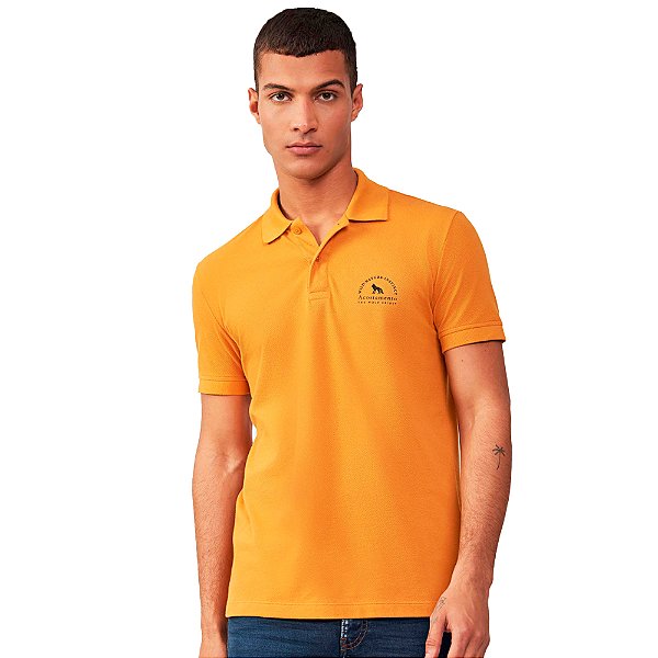 Camisa Polo Acostamento Wild Nature IN23 Laranja Masculino