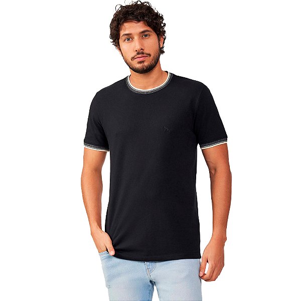 Camiseta Acostamento Elastane IN23 Preto Masculino