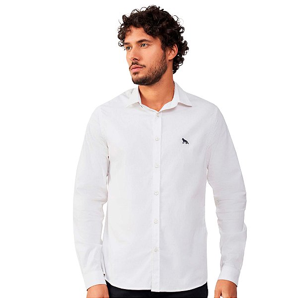 Camisa Acostamento Elastane IN23 Branco Masculino