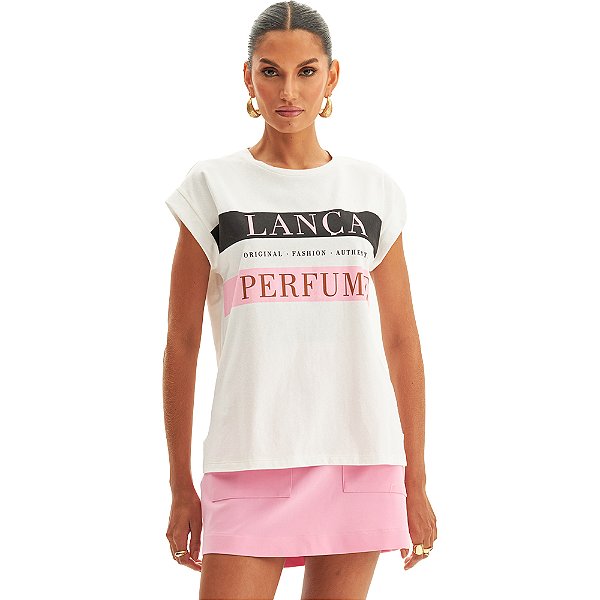 Camiseta Lança Perfume Fashion VE24 Off White Feminino
