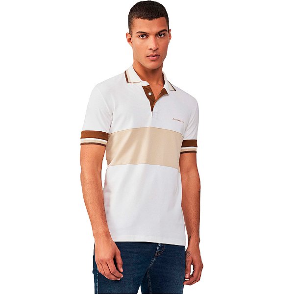 Camisa Polo Acostamento Modern IN23 Off White Masculino