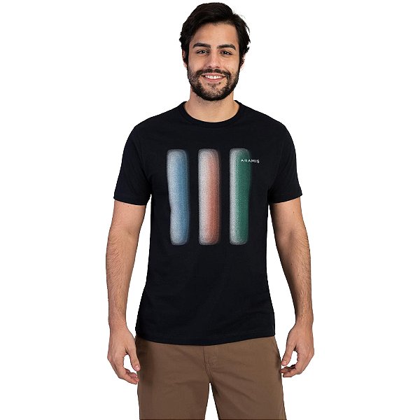 Camiseta Aramis Fumaças IN23 Marinho Masculino