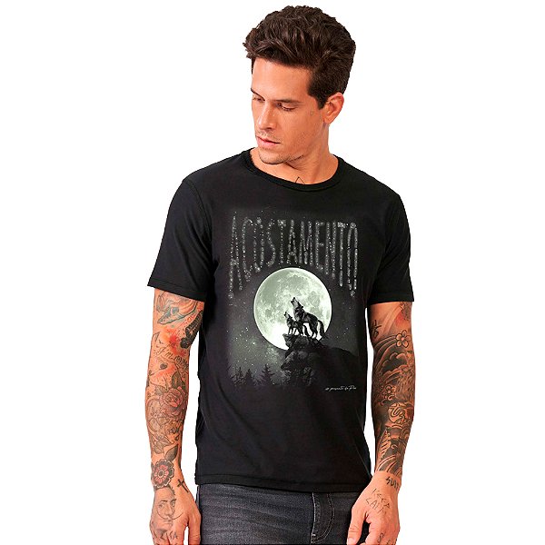 Camiseta Acostamento Neon VE24 Preto Masculino