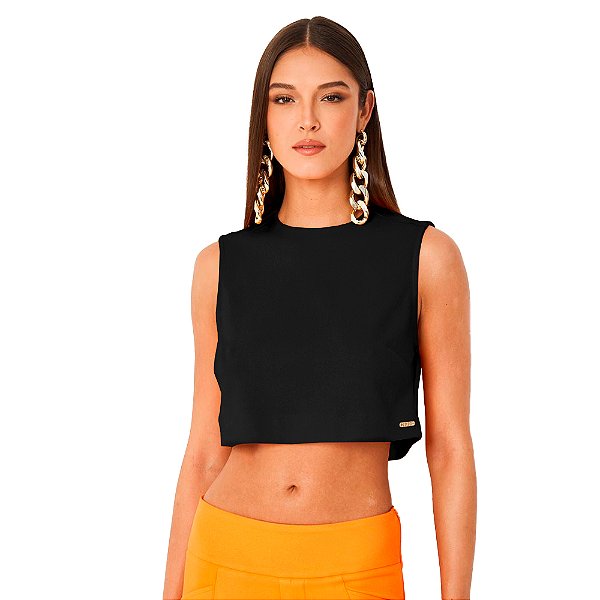 Blusa Colcci Comfort PR24 Preto Feminino