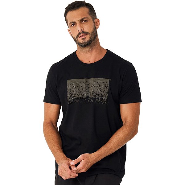 Camiseta Colcci Estampado P24 Preto Masculino