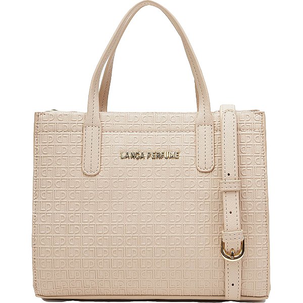 Bolsa Tote Lança Perfume Frequencia VE24 Bege Feminino