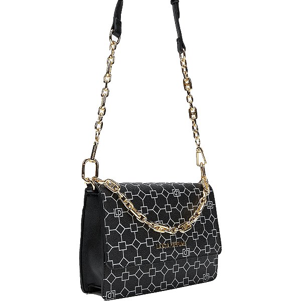Bolsa Crossbody Lança Perfume Monograma VE24 Preto Feminino