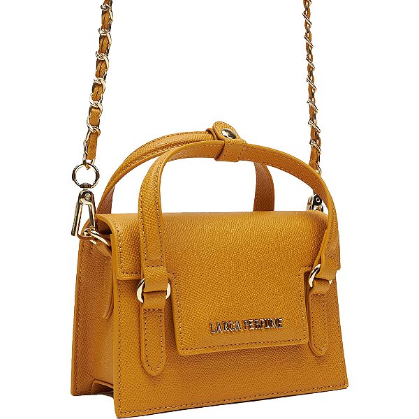 Bolsa Crossbody Lança Perfume Geometrica VE24 Amarelo Feminino