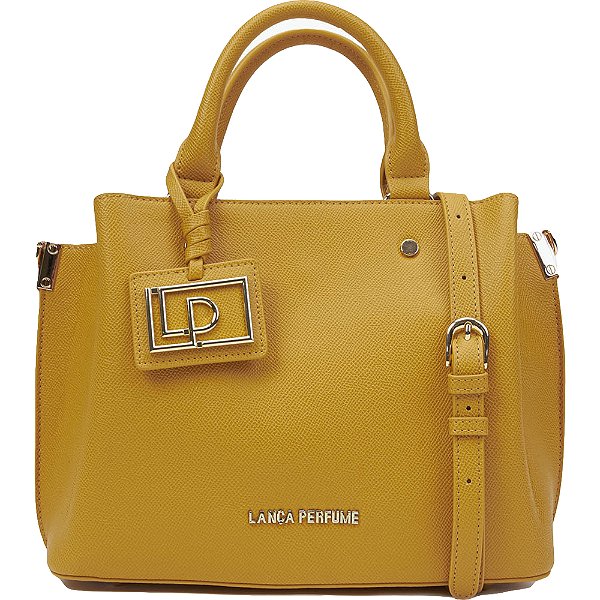 Bolsa Tote Lança Perfume Charm VE24 Amarelo Feminino