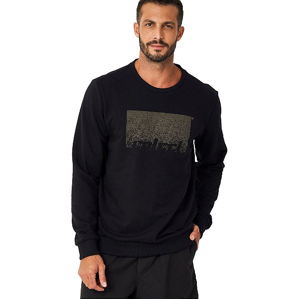 Moletom Colcci Estampado P24 Preto Masculino
