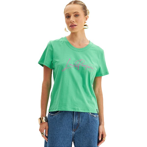 Camiseta Easy Lança Perfume Basic VE24 Verde Feminino