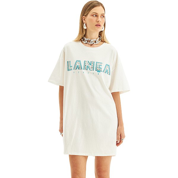 Vestido Oversized Lança Perfume Silk VE24 Off White Feminino