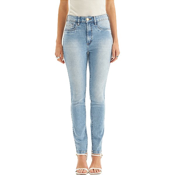 Calça Jeans Lança Perfume Vesta Ankle H VE24 Azul Feminino