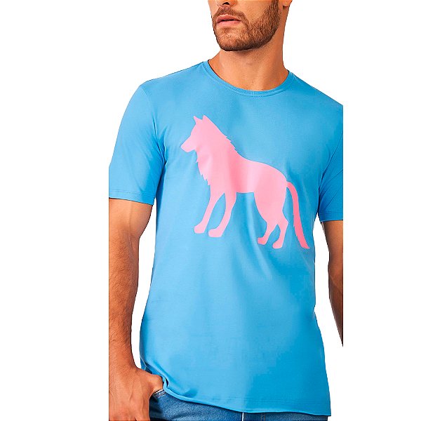 Camiseta Acostamento Big Logo P24 Azul Masculino