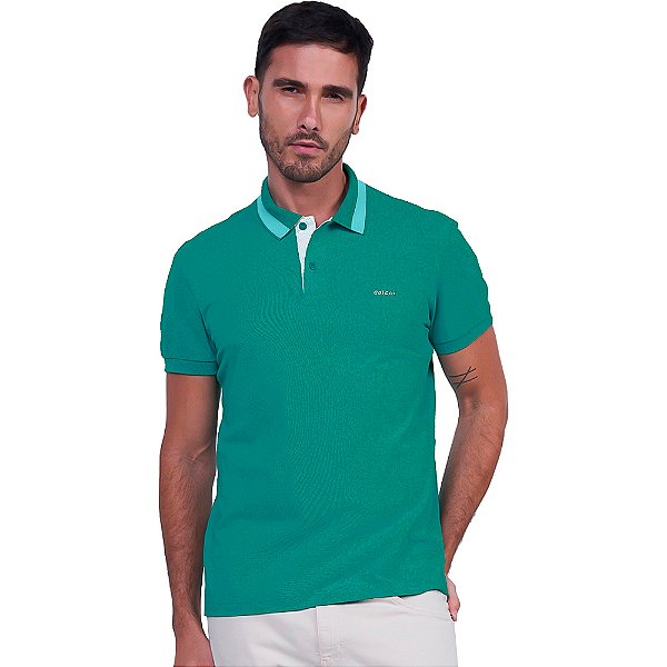 Camisa Polo Colcci Detail P24 Verde Masculino