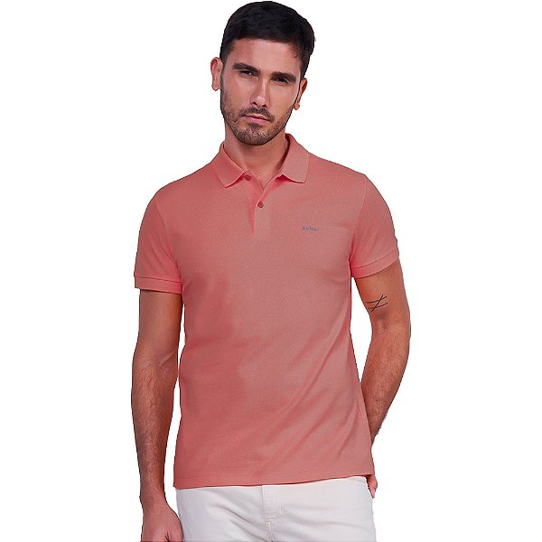 Camisa Polo Colcci Basic Logo P24 Vermelho Masculino