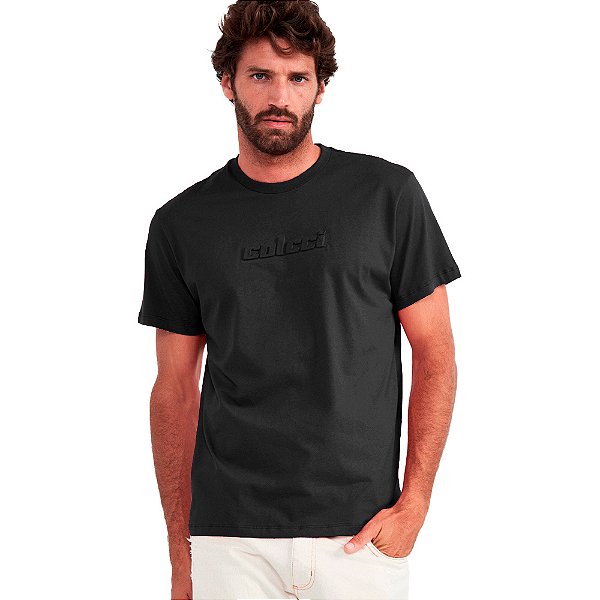 Camiseta Colcci Logo P24 Preto Masculino