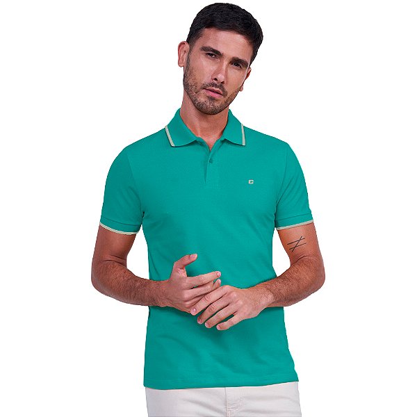 Camisa Polo Colcci One Line P24 Verde Masculino