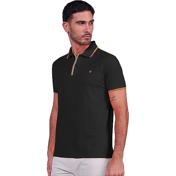 Camisa Polo Colcci Comfort P24 Preto Masculino