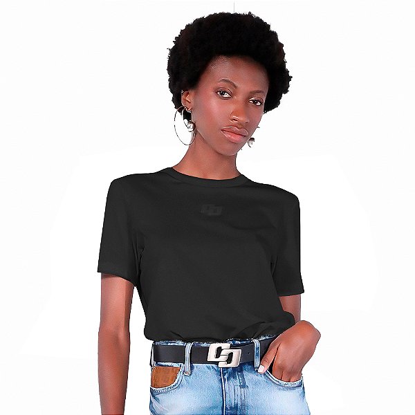 Camiseta Colcci Basic P24A Preto Feminino