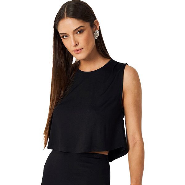 Blusa Colcci Basic Comfort P24 Preto Feminino