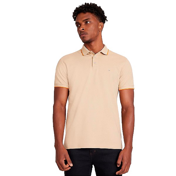 Camisa Polo Aramis Classic VE24 Bege Masculino