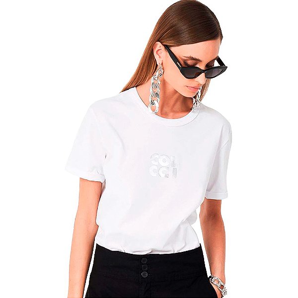 Camiseta Colcci Boy P24 Branco Feminino