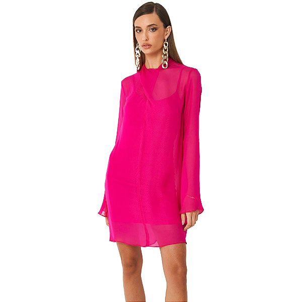 Vestido Colcci Elegance P24 Rosa Feminino