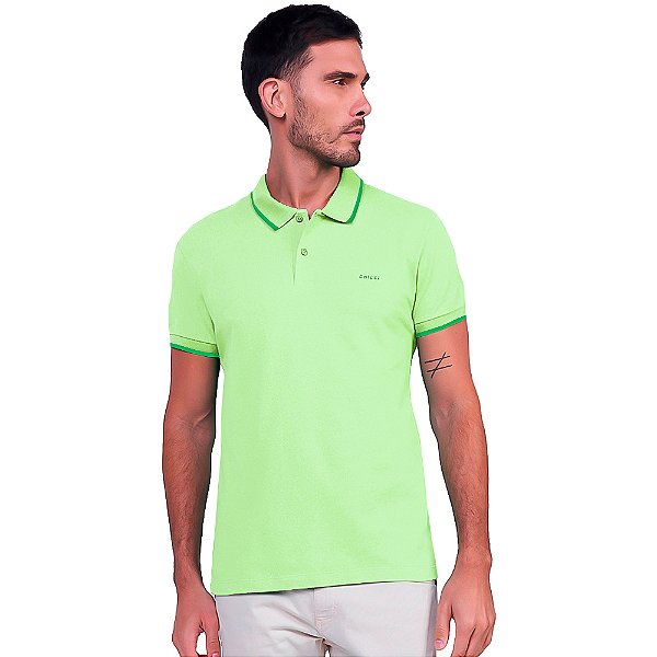 Camisa Polo Colcci Line P24 Verde Masculino